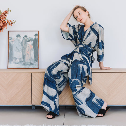 Drifting Course, Light gray, Lino e viscosa