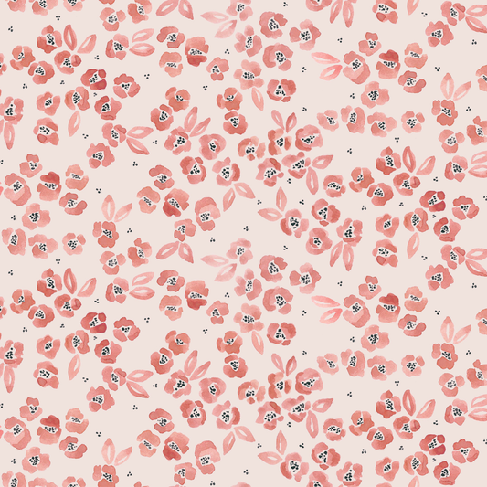 Feline Flora, rose pâle, viscose