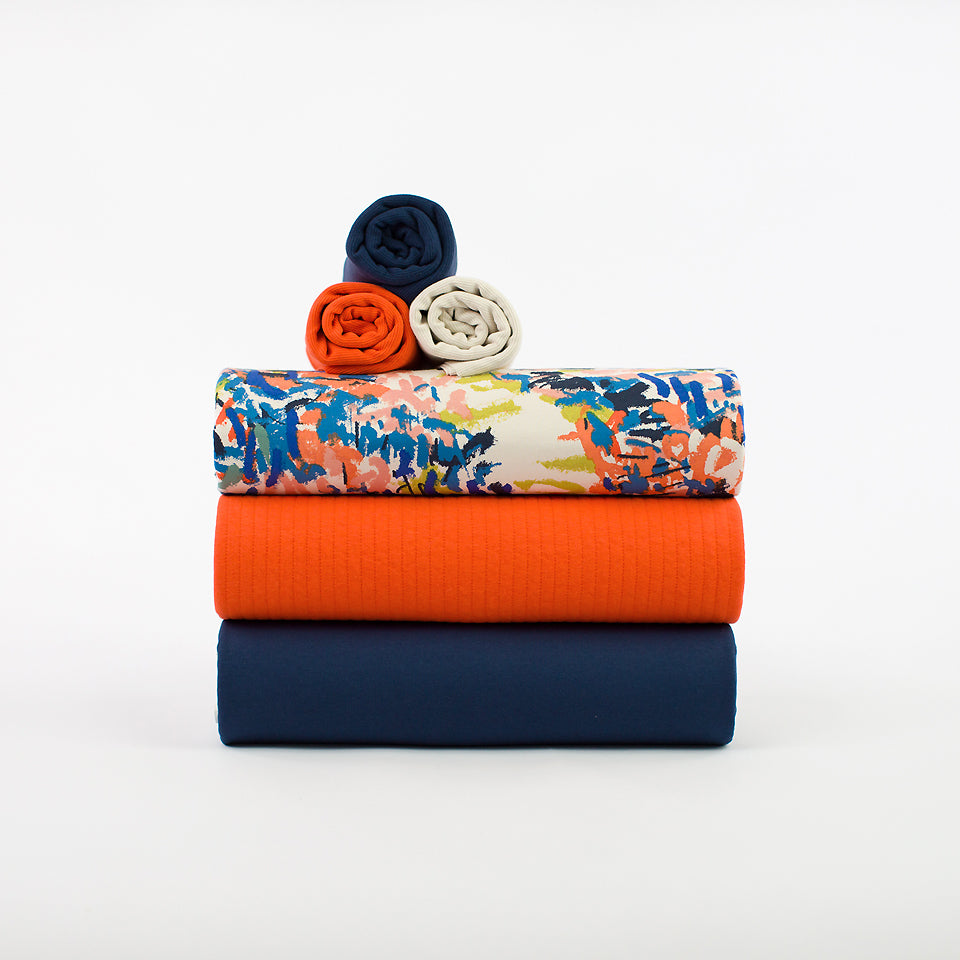 French terry, Oceana Blue, felpa