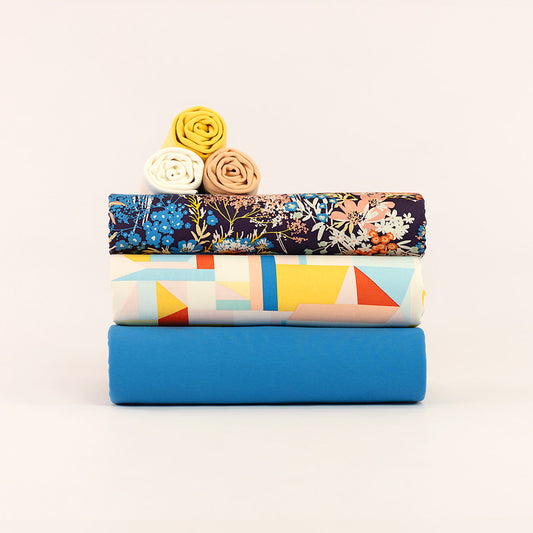 French terry, Pacific coast blue, felpa