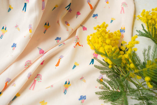 Marché aux Fleurs, Crème, viscose