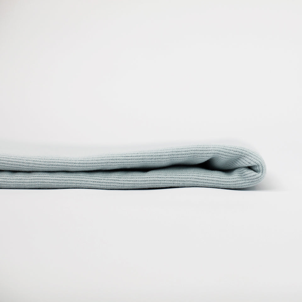 Ribbing, Baby Blue, dritto-rovescio