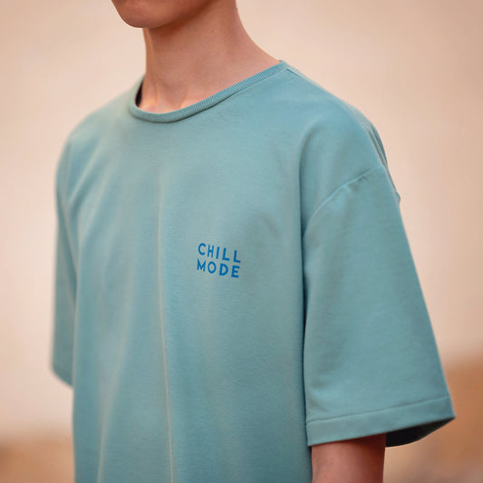 Ribbing, Dusty Turquoise, dritto-rovescio