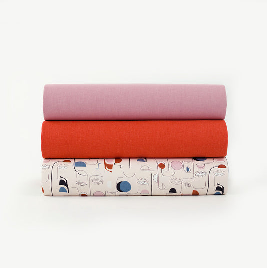 End of series 100cm, Villagers, Natural, Linen and viscose