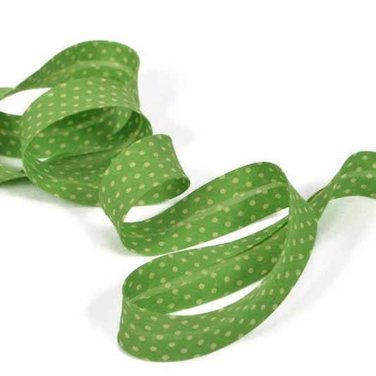 "Jardin d'olivier" polka dot bias tape