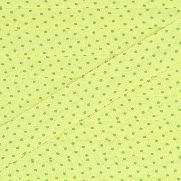 Biais léger à pois "Jardin d'olivier"