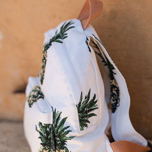 Pineapples, Papyrus Crème, Gabardine in tela di cotone