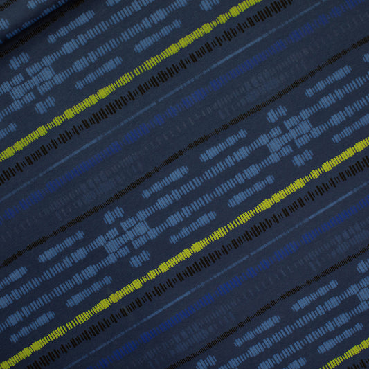 Sound Waves, French terry, Oceana Blue, felpa