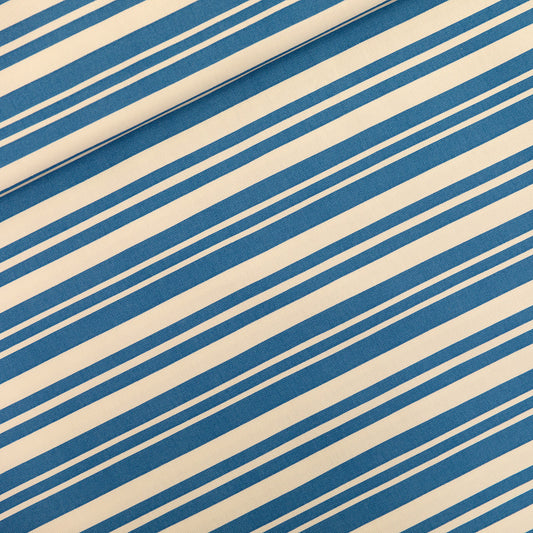 Summer Horizontals, Off-White, Gabardine in tela di cotone