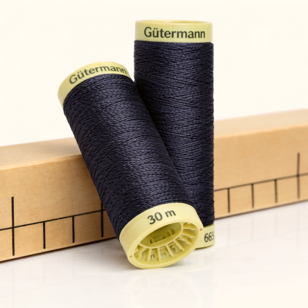 Filo Gütermann da Asole, 665 Nero azzurrognolo