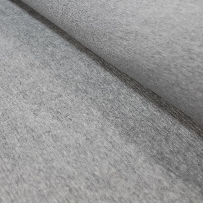 Chute de 45cm, Velours de coton, babyrib, Gris Chine