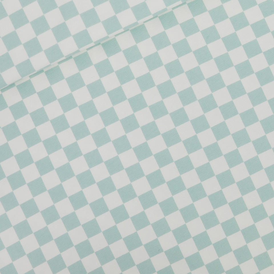 Checkers, French terry, Granite green, felpa