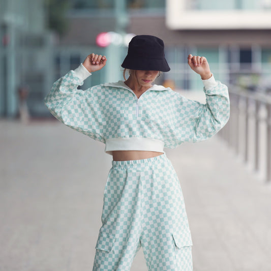 Dames, French Terry, Vert granite, sweat