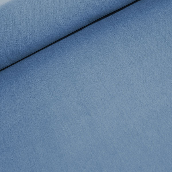 Denim lavé 100% coton, bleu clair, jeans