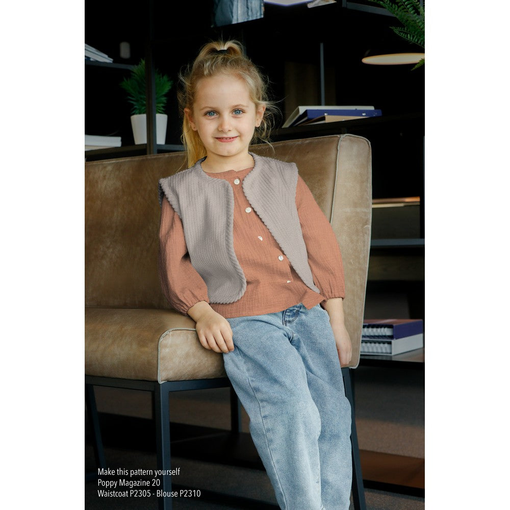 Double embossed gauze plain, Dark Green GOTS