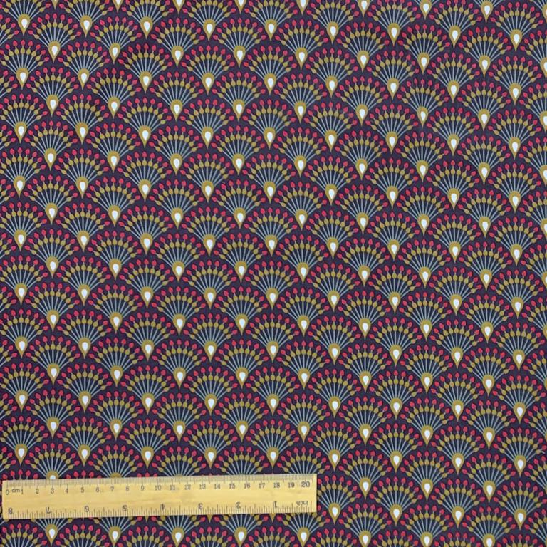 Ginza aubergine, viscose