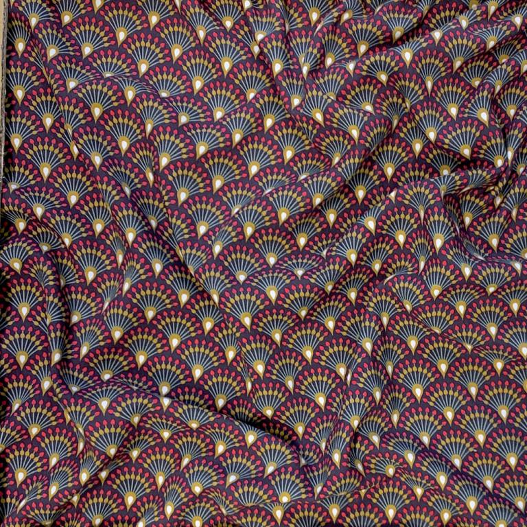 Ginza aubergine, viscose