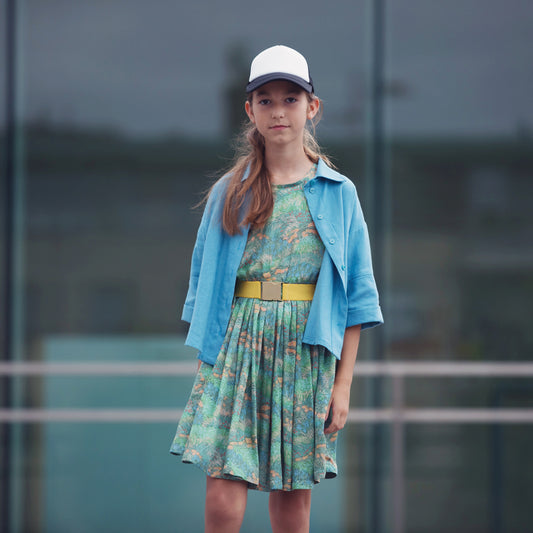 Fin de série 50cm, Verts pâturages, vert pâle, viscose ECOVERO