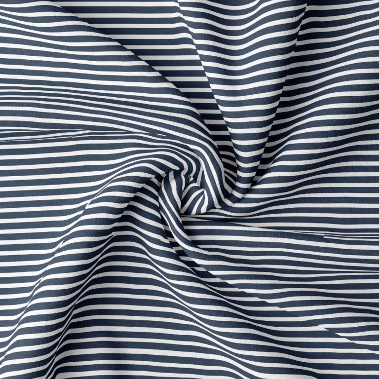 Rayure marin, bleu et blanc, jersey de coton