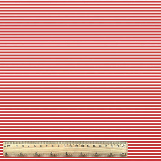 Rayure marin, rosso e bianco, Jersey di cotone