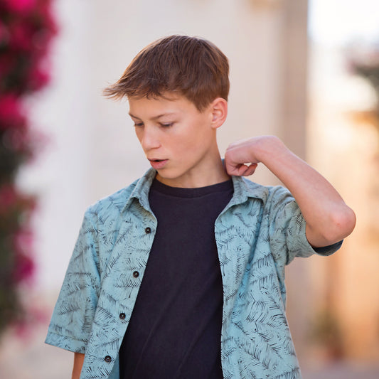 Leaf shelter, Green surf, Lino e viscosa