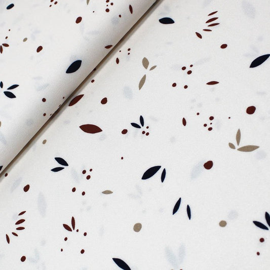 Petal, cream, viscose crepe