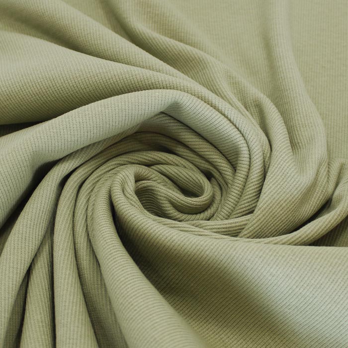 Ribbing, Tea Green, dritto-rovescio