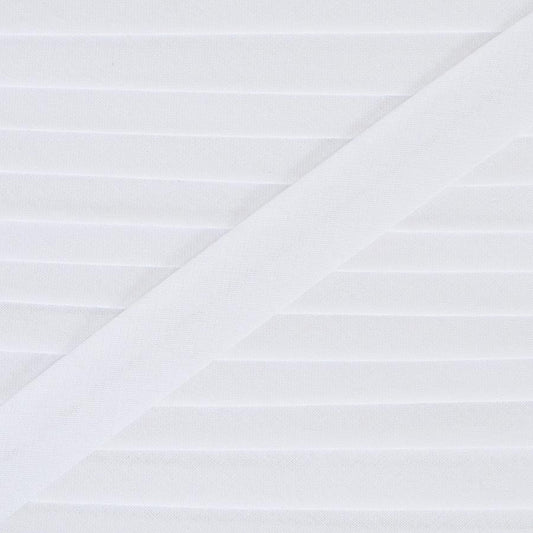 18mm white bias tape