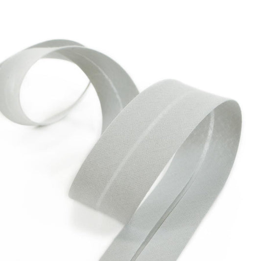 30mm pearl grey bias tape