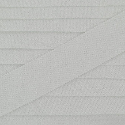 30mm pearl grey bias tape