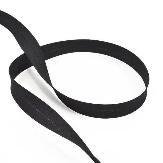 18mm black bias tape