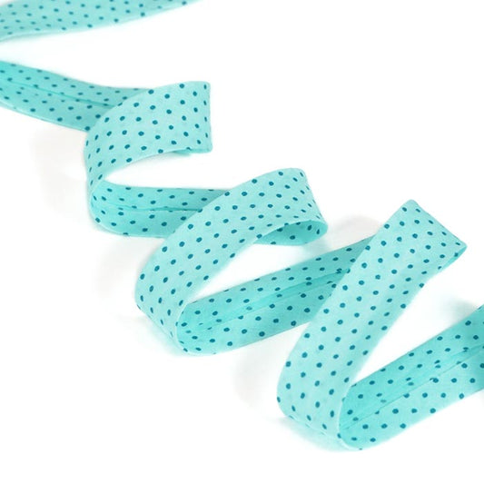 "Bora Bora Lagoon" light polka dot bias