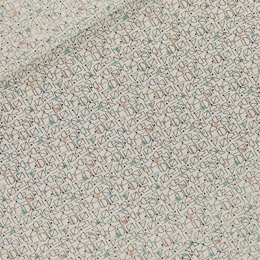 Shaped chaos, Off white, Linen and viscose