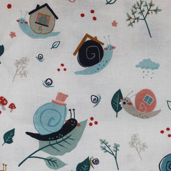 Snail, beige, cretonne