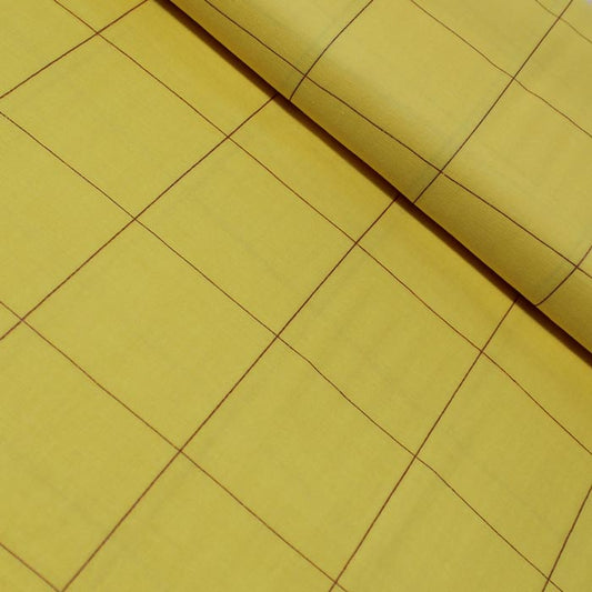 Grille fine, Jaune soleil, Double gaze