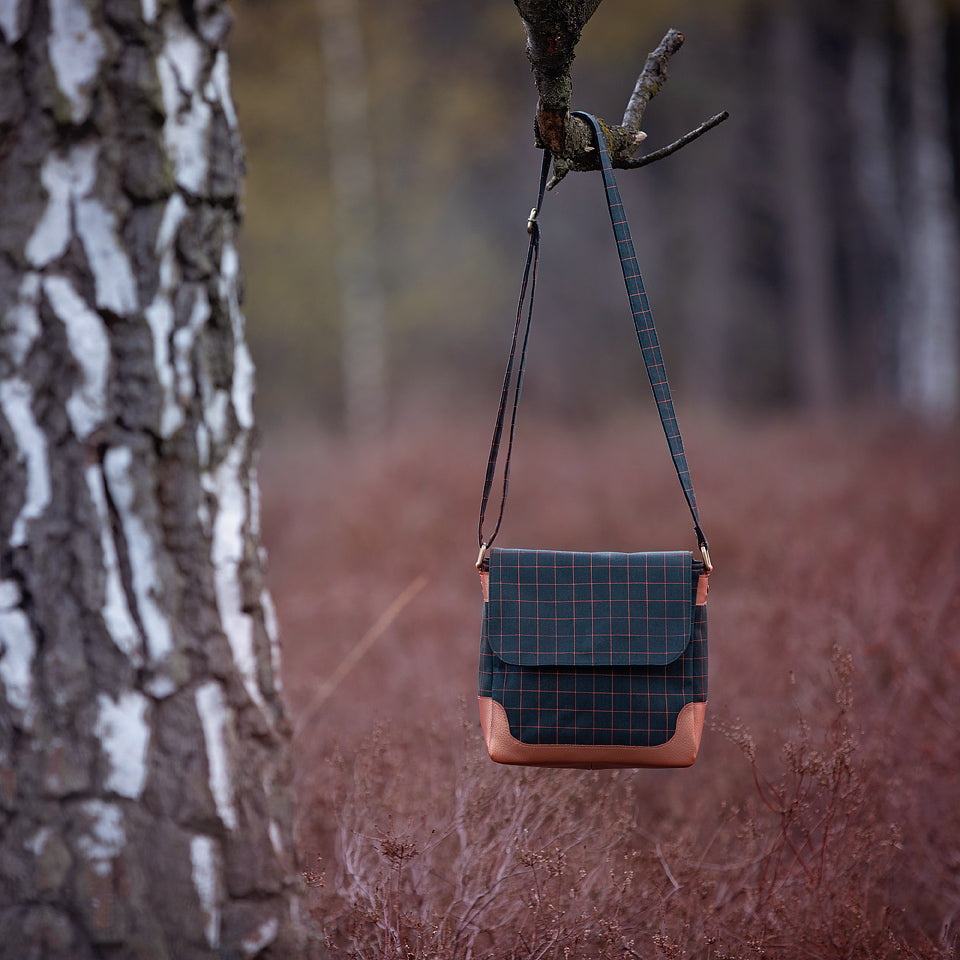 Thin Grid, Forest River, gabardine en toile de coton