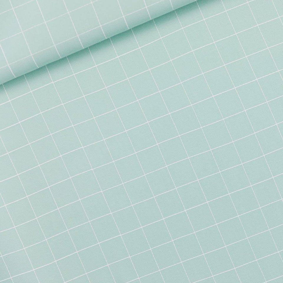 Thin grid, Harbor green, viscosa