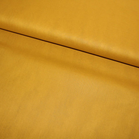 Voile de coton, Jaune ocre, GOTS
