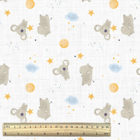 Zipopo, Bianco e azzurro, cotone francese