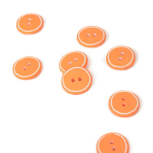 Clementine edged button - various sizes