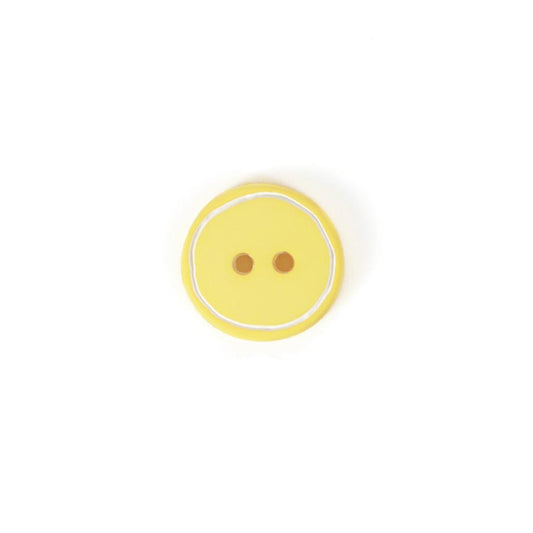 Yellow Edged Button - Various Sizes