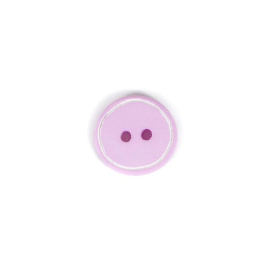 Lavender Edged Button - Various Sizes