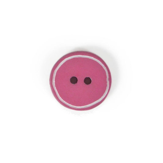 Light Aubergine Edged Button - Various Sizes