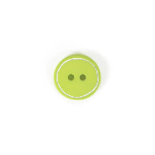 Acid Green Edged Button - Various Sizes