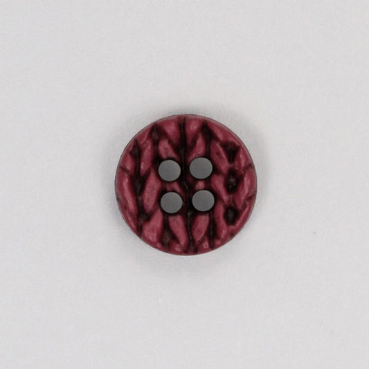 Red wool button - various sizes