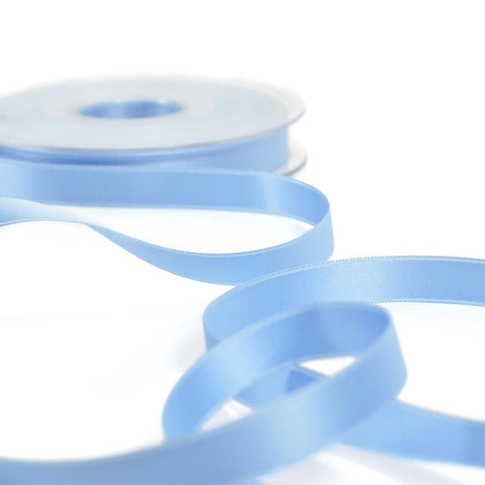 10mm Candy Blue Double Satin Ribbon