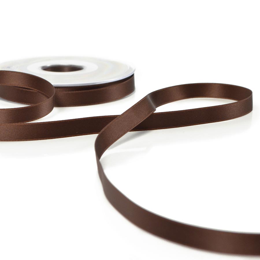 Nastro doppio raso cioccolato 10mm