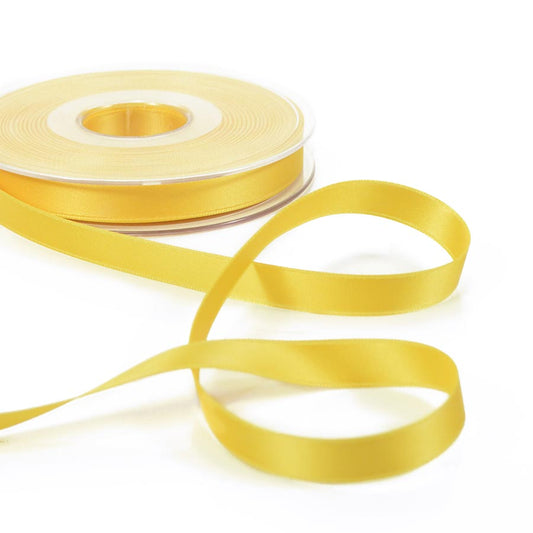 10mm gold yellow double satin ribbon