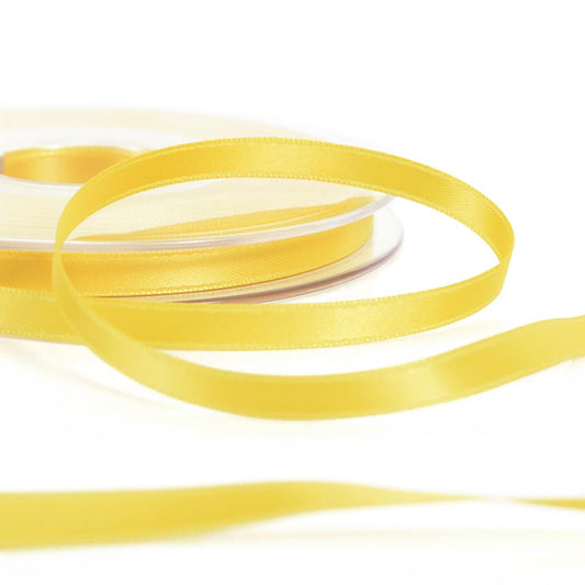6mm gold yellow double satin ribbon