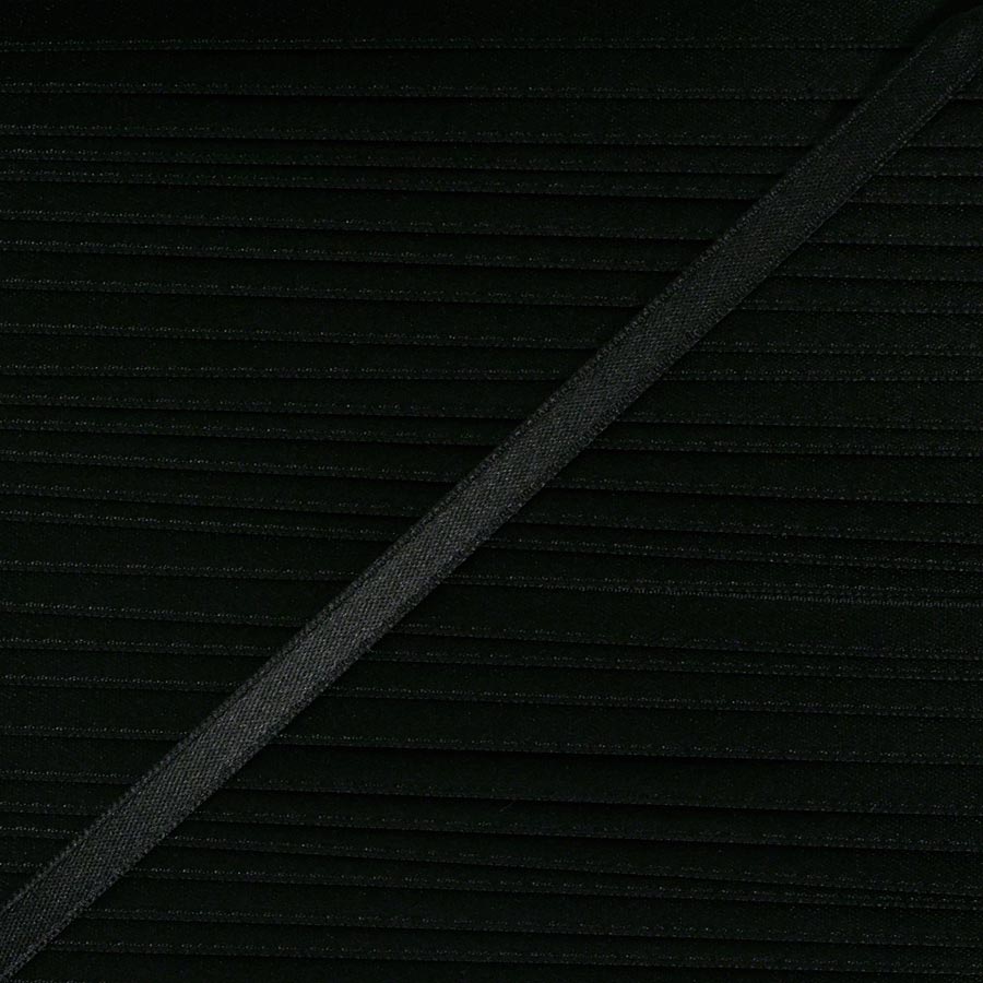 Nastro doppio raso nero 6mm